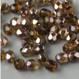 Zdjęcie - Fire Polish Copper - Smoky Topaz (C10230) 4mm